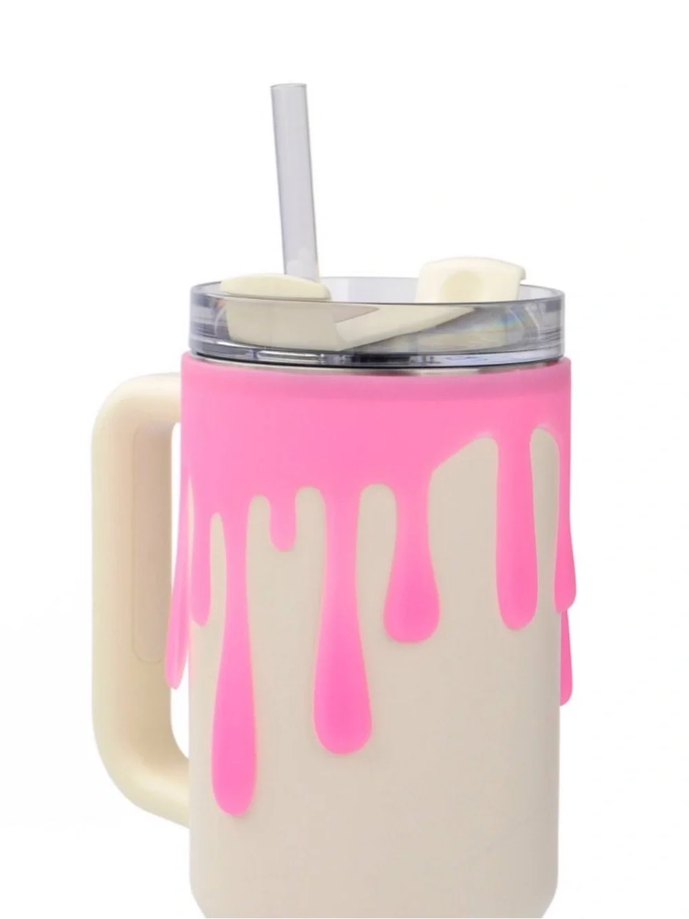 New! 2026 Pink Drip Glow in the Dark Sleeve Tumbler Halloween Accessory